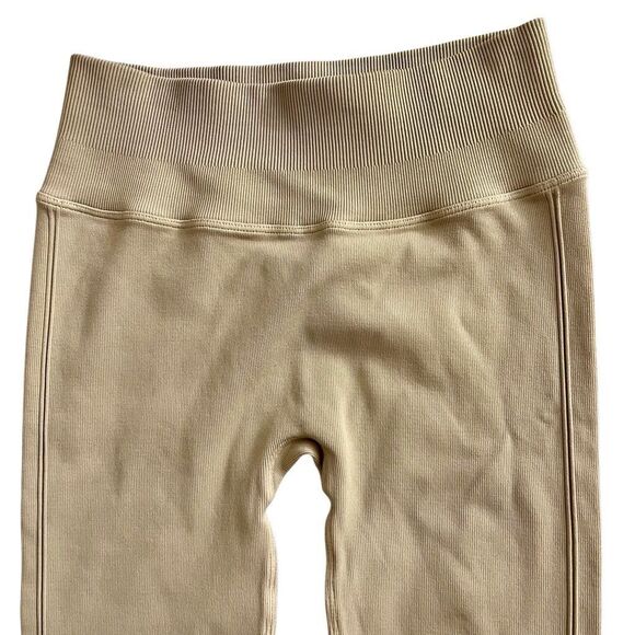 Spiritual‎ Gangster compression sculpt leggings size M/L Tan Beige Ribbed - Picture 4 of 9